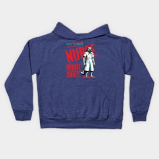 "Don't mess nurse night shift" Kids Hoodie